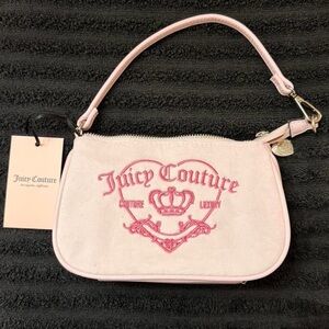 Juicy Couture Light Pink Clutch with Heart Logo